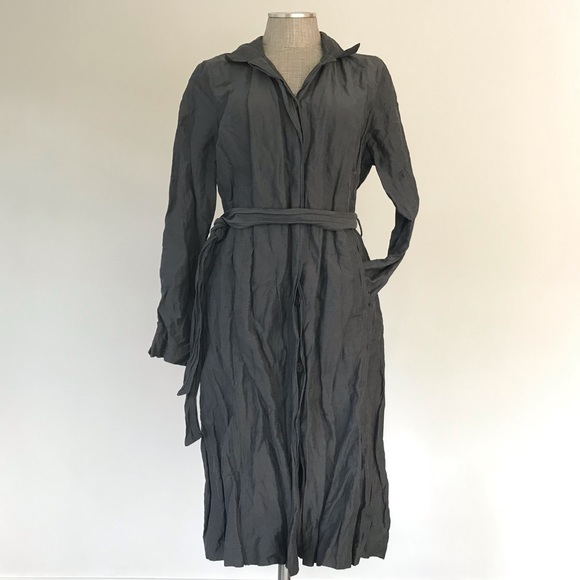 Eileen Fisher Jackets & Blazers - Eileen Fisher crinkle metallic duster, M